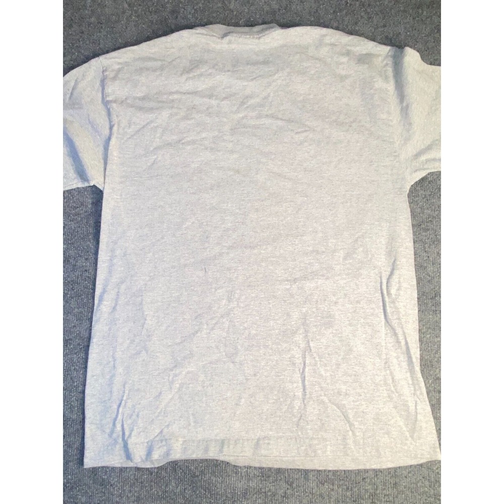 Nike Swim Tee Shirt XL Mens Gray Solid Stretch Regular Fit Crew Swoosh Logo - Picture 2 of 5